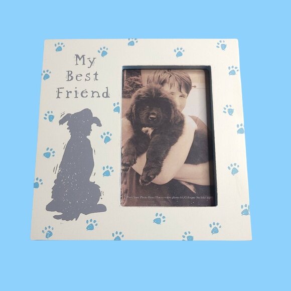 Photo Frame Dog Lover My Best Friend Plaque Fame Fur Baby Table Top Frame - Picture 1 of 4